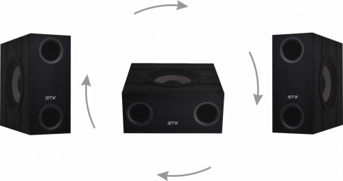 Subwoofery aktywne STX Quant 300 S - czarny