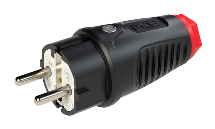 Wtyk wtyczka zasilająca sieciowa 230V gumowa IP44