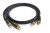 Kable audio 2 RCA - 2 RCA Melodika MD2RD05 Black Edition 0,5m