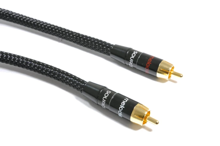 Kable audio 2 RCA - 2 RCA Melodika MD2RD05 Black Edition 0,5m