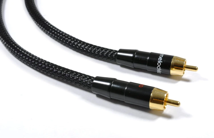 Kable audio 2 RCA - 2 RCA Melodika MD2RD10 Black Edition 1m