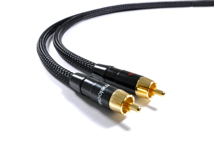 Kable audio 2 RCA - 2 RCA Melodika MD2RD10 Black Edition 1m