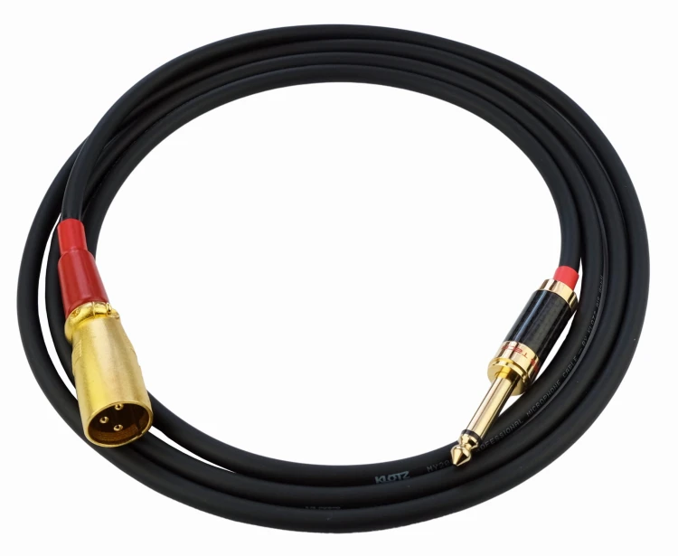 Kable audio 2x 6,3 Jack - 2x XLR (M) Klotz 1m