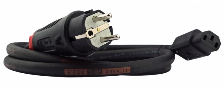 Kabel przewód zasilający Titanex C13 230V - 1,5m
