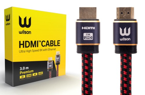 Kable hdmi - HDMI 2.1 Wilson Premium 8K 120Hz eARC HDR - 3m