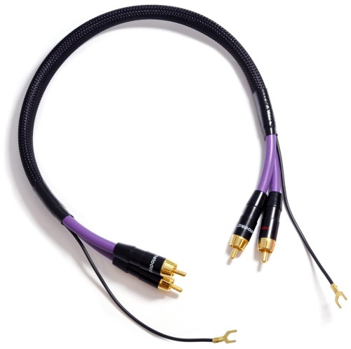 Kable audio do gramofonu 2 RCA - 2 RCA PHONO Melodika 2m