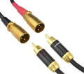 Kable audio KLOTZ 2 XLR męski - 2 RCA - 5m