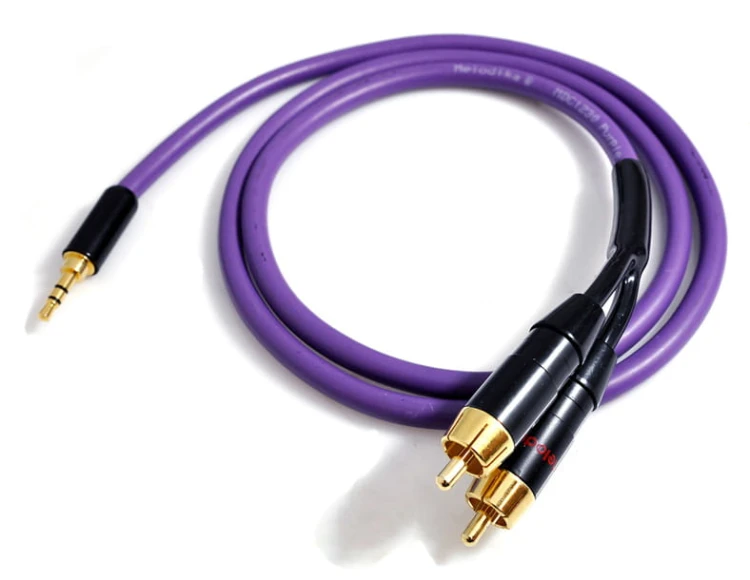 Kable jack 3,5mm - 2 RCA Melodika MDMJ2R - 1,5m