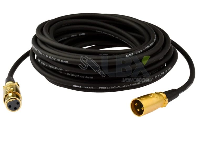 Kable audio, przewód mikrofonowy XLR Canon Klotz - 1m