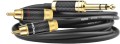 Kable audio 6,3 Jack stereo - 2x RCA Klotz - 1,5m