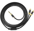 Kable audio 6,3 Jack stereo - 2x RCA Klotz - 6m