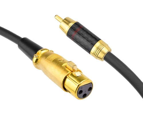 Kable audio XLR żeński - RCA Klotz - 2m