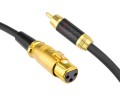 Kable audio XLR żeński - RCA Klotz - 4m