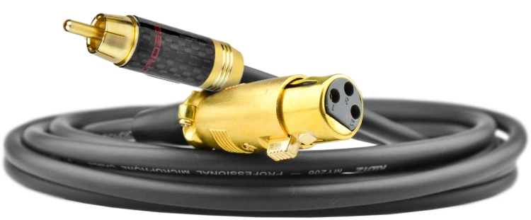 Kable audio XLR żeński - RCA Klotz - 4m