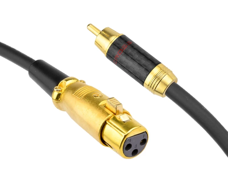 Kable audio XLR żeński - RCA Klotz - 6m