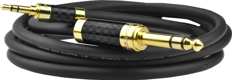 Kable jack mały 3,5 mm - duży jack 6,3mm Klotz - 12m