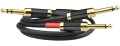 Kable jack 6,3 mm stereo - 2x mono 6,3 Klotz - 3m