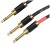 Kable jack 6,3 mm stereo - 2x mono 6,3 Klotz - 10m