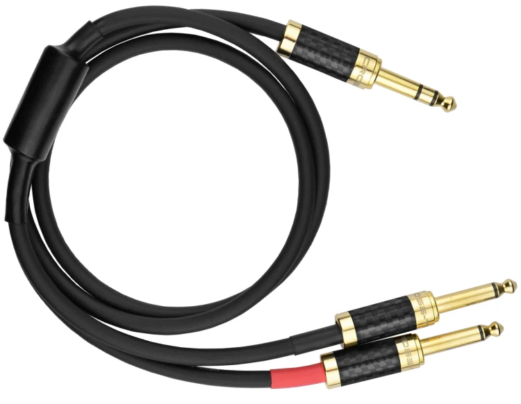 Kable jack 6,3 mm stereo - 2x mono 6,3 Klotz - 10m