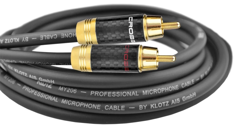 Kable jack mały 3,5 mm - 2x RCA Klotz - 2,5m