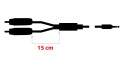 Kable jack mały 3,5 mm - 2x RCA Klotz - 4m