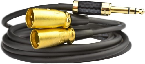 Kable jack 6,3 mm stereo - 2x XLR męski Klotz - 3m
