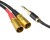 Kable jack 6,3 mm stereo - 2x XLR męski Klotz - 10m