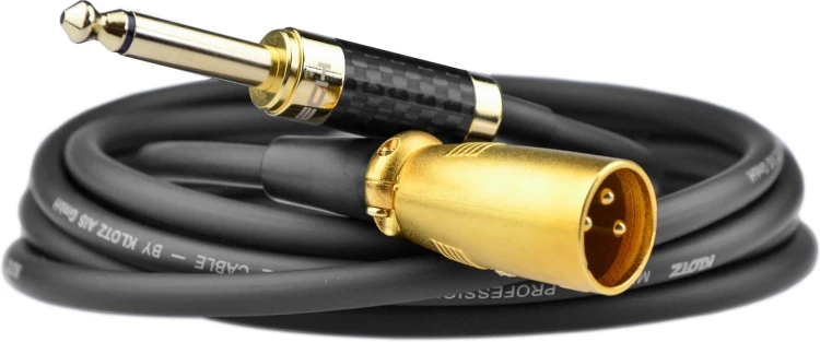 Kable jack 6,3 mm mono - XLR męski Klotz - 10m