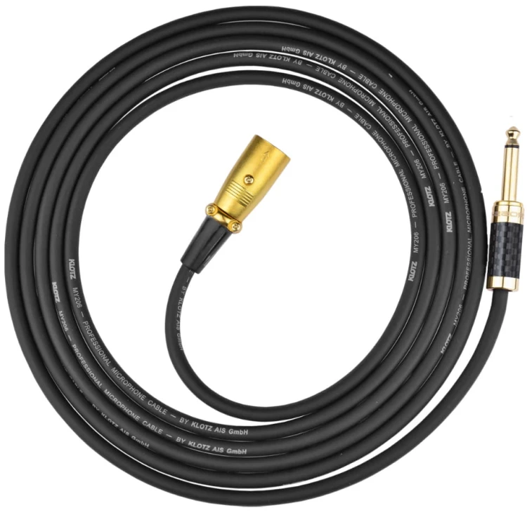 Kable jack 6,3 mm mono - XLR męski Klotz - 10m