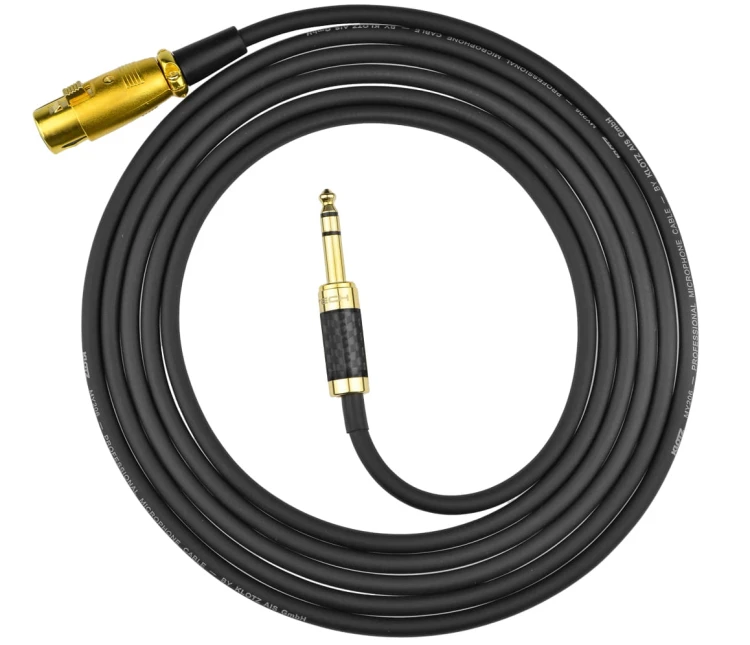 Kable jack 6,3 mm stereo -  XLR żeński Klotz - 2m