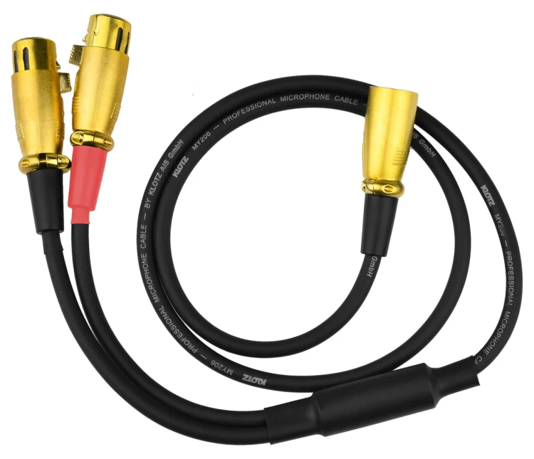 Kable audio 2x XLR żeński - XLR męski Klotz - 5m