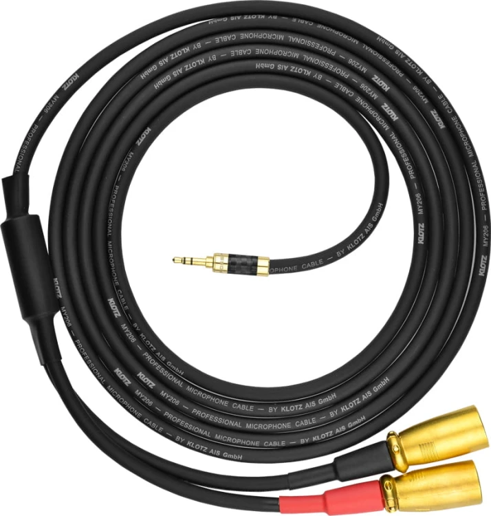 Kable jack Klotz 3,5 mm - 2x XLR męski - 4m