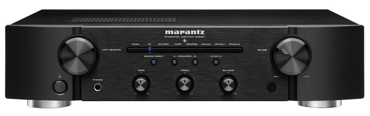 Zestawy stereo, wzmacniacz zintegrowany Marantz PM6007 - czarny