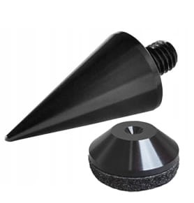 Kolce pod kolumny z podstawka M8, anodowany + podkładki pod kolce pod kolumny